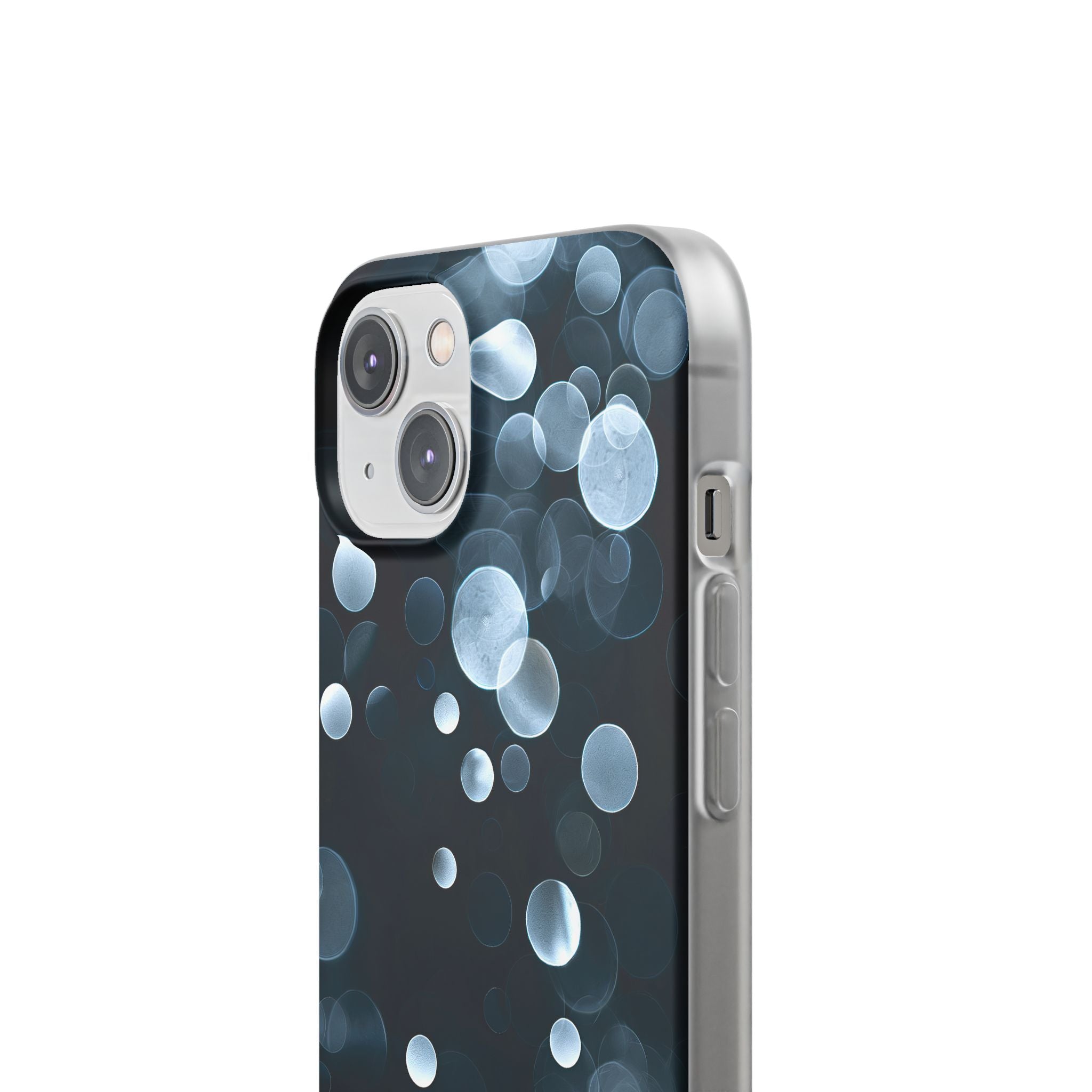 Black Lite Phone Case for iPhone - Silver Orbit Glow