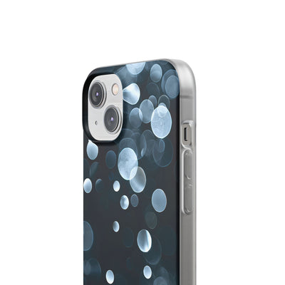 Black Lite Phone Case for iPhone - Silver Orbit Glow