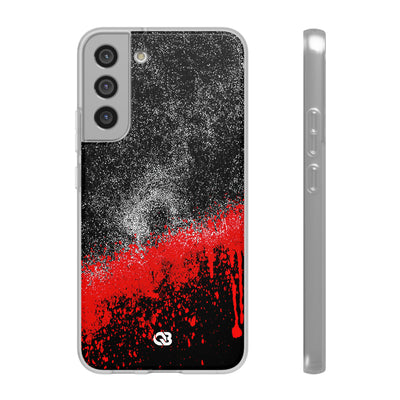 Crimson Noir Drip · Lite Phone Case for Samsung · Black