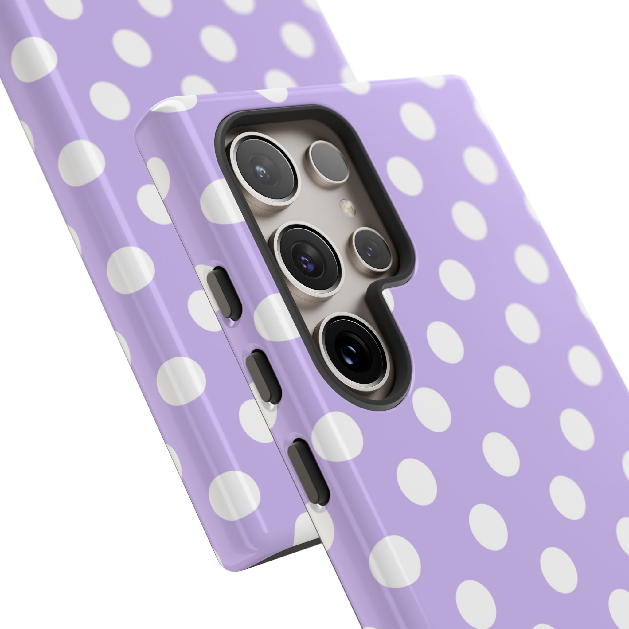 Lavender Polka Grid · Tough Θήκη για Samsung