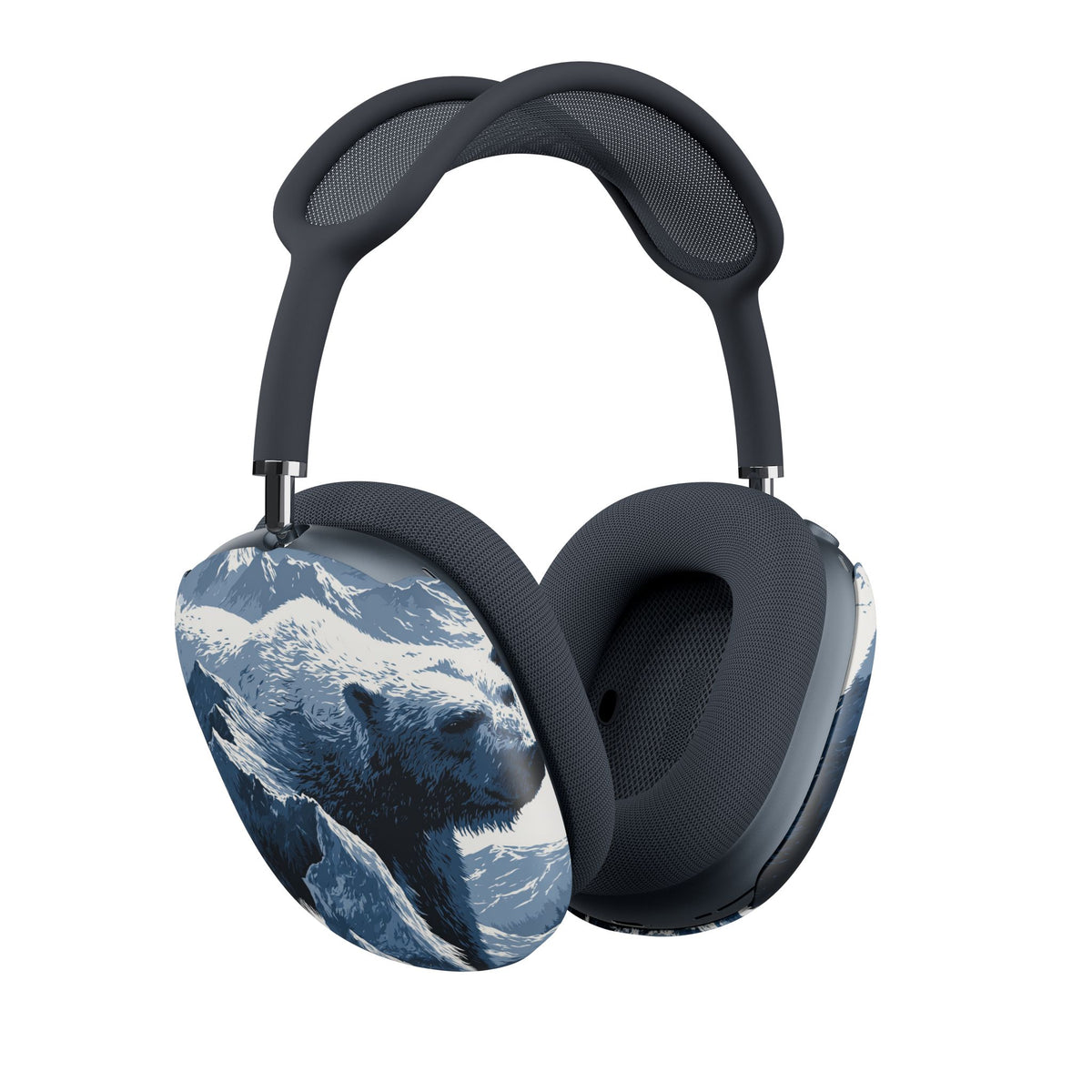Fjord Summit Bear · Hard Case for AirPods Max · Blue