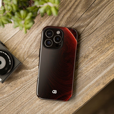 Crimson Solar Horizon · Tough Phone Case for iPhone · Red