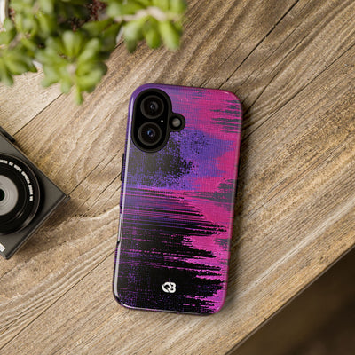 Neon Signal Shift · Tough Phone Case for iPhone · Purple