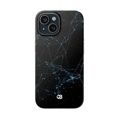 Black Lite Phone Case for iPhone - Arctic Neural Mesh