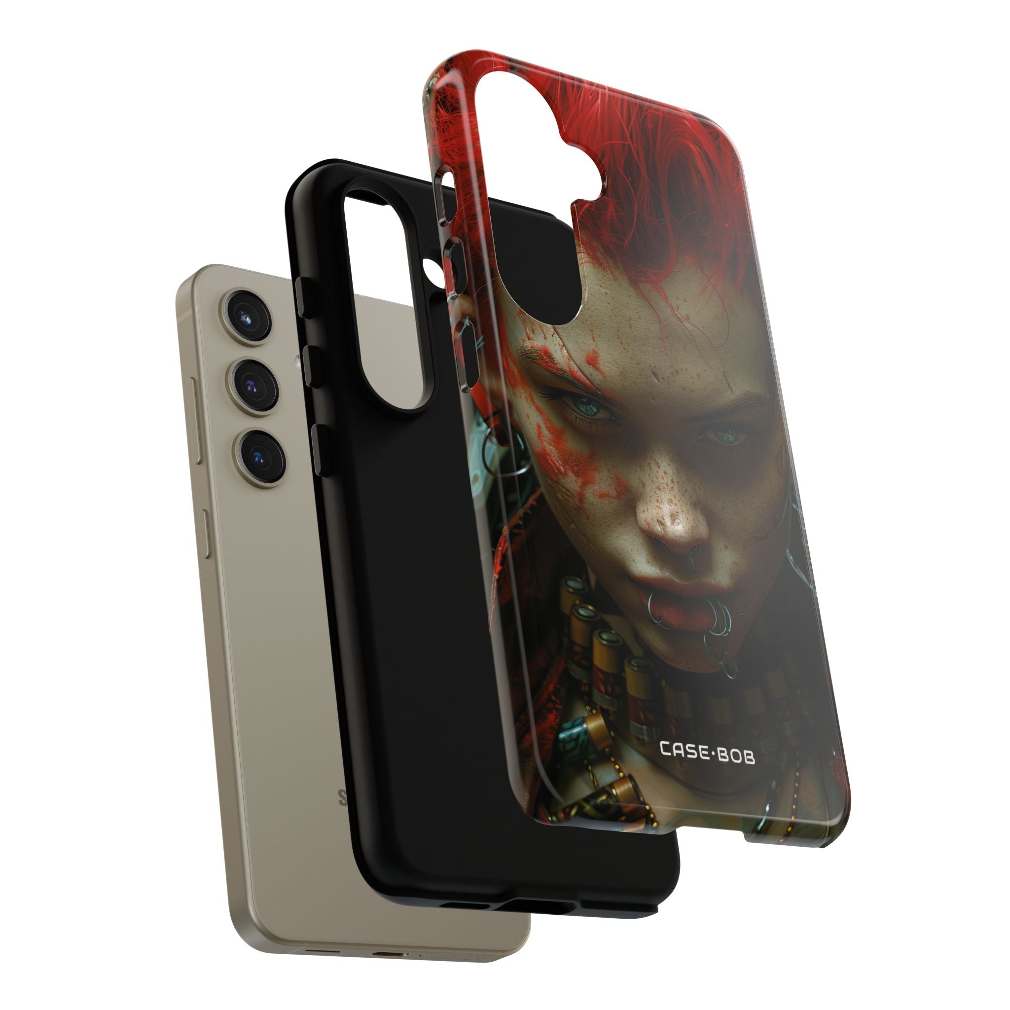 Red Spike Gaze Samsung S24 Case - Tough