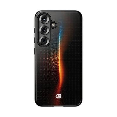 Luminous Refraction Grid · Tough Phone Case for Samsung · Black