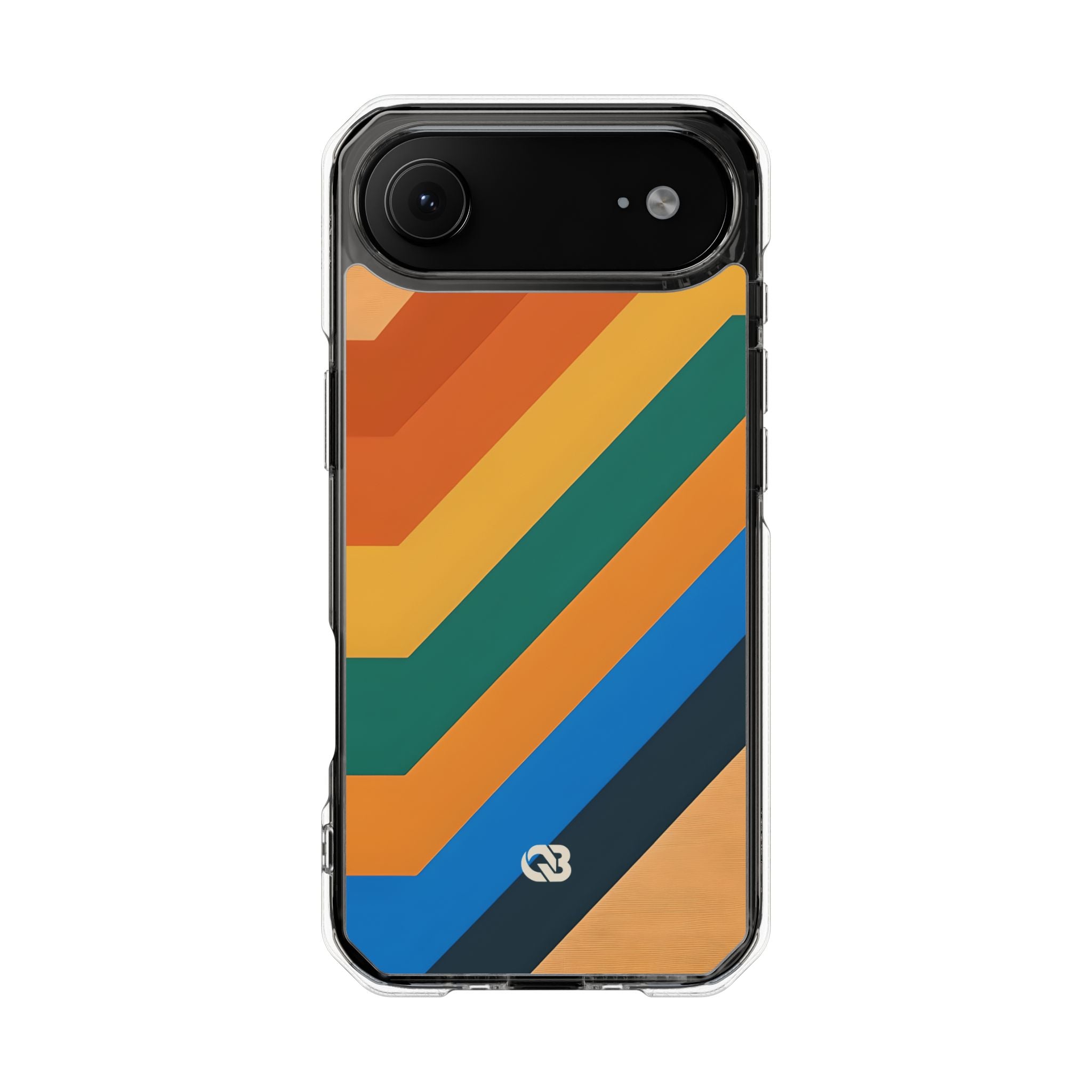 Retro Ridge Lines · Impact Coque de téléphone pour iPhone · Magsafe