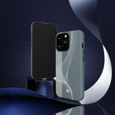 Slate Contour Drift · Tough Phone Case for iPhone · Grey