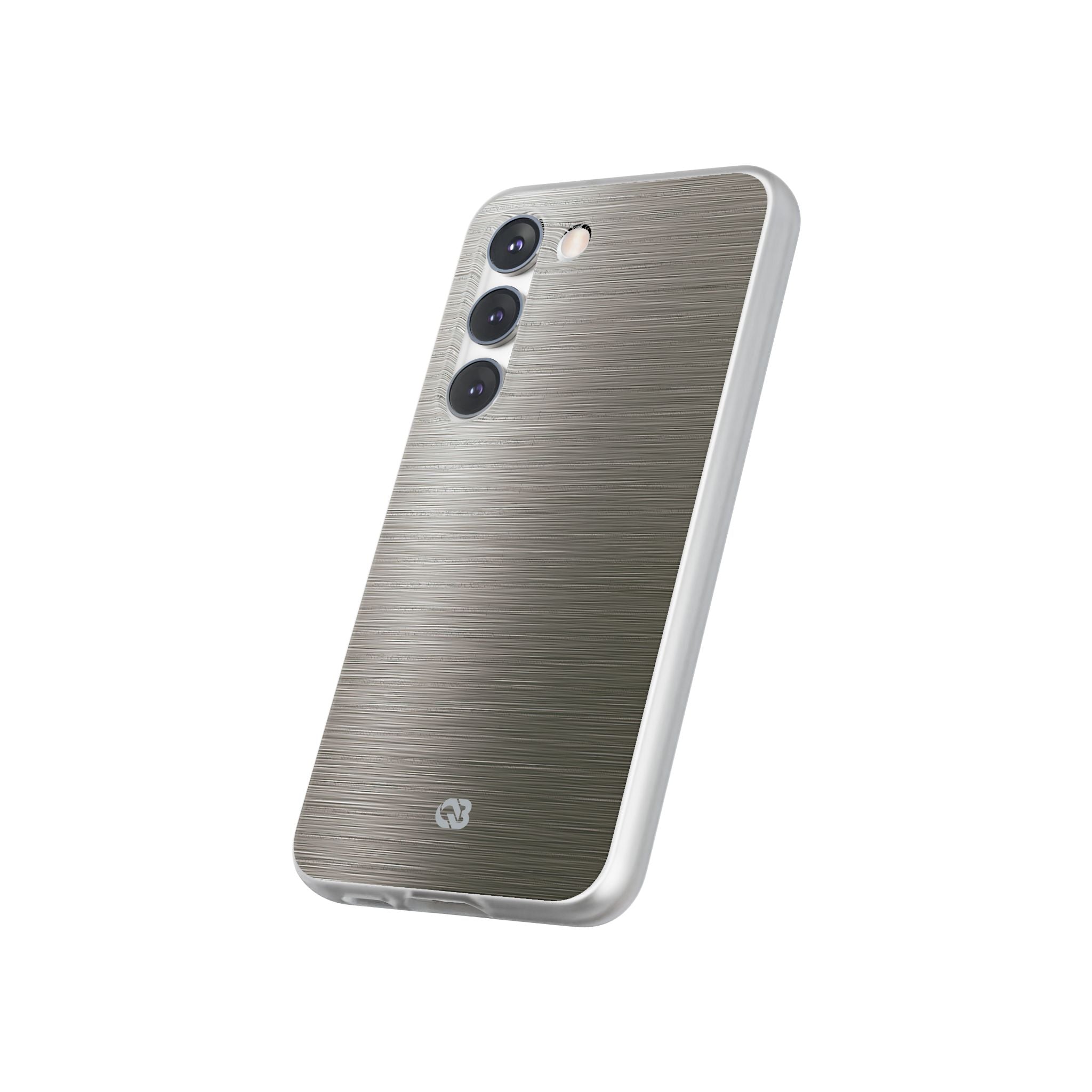 Grey Lite Phone Case for Samsung - Brushed Industrial Steel