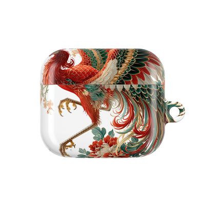 Vermilion Imperial Phoenix · Hard Case for AirPods & AirPods Pro · Red