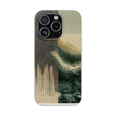Beige Lite Phone Case for iPhone - Veridian Data Ridge
