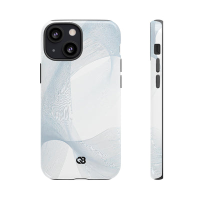Glacial Contour Waves · Tough Phone Case for iPhone · White