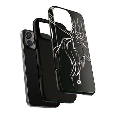 Nordic Moose Contour · Tough 2.0 Magnetic Phone Case for iPhone · Black