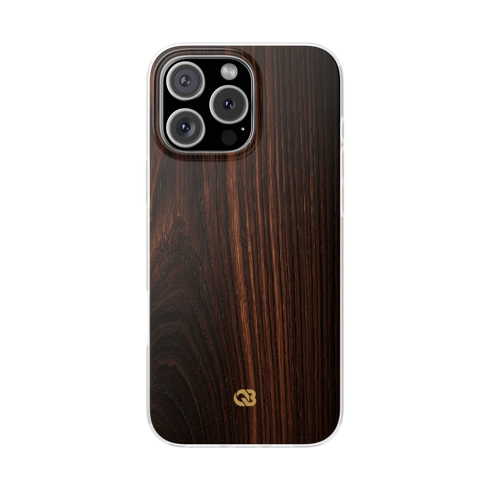 Brown Lite Phone Case for iPhone - Burnished Mahogany Grain