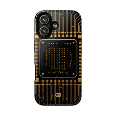 Gold Tough 2.0 Magsafe Phone Case for iPhone - Cyber Gold Processor