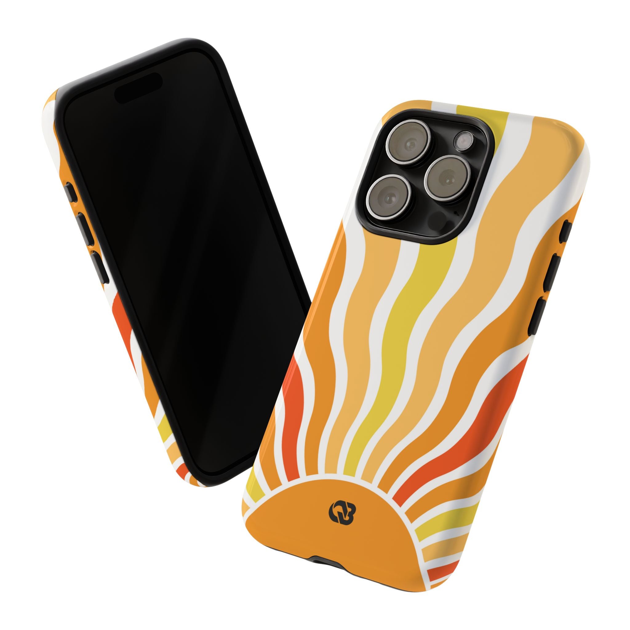 Amber Solar Waves · Tough Phone Case for iPhone