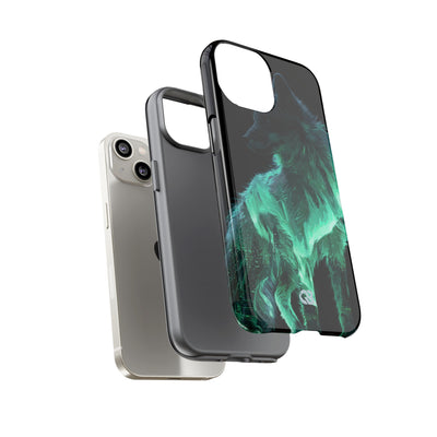 Nordic Aurora Fox · Tough Phone Case for iPhone · Teal