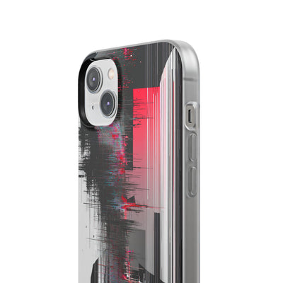 Black Lite Phone Case for iPhone - Crimson Data Leak
