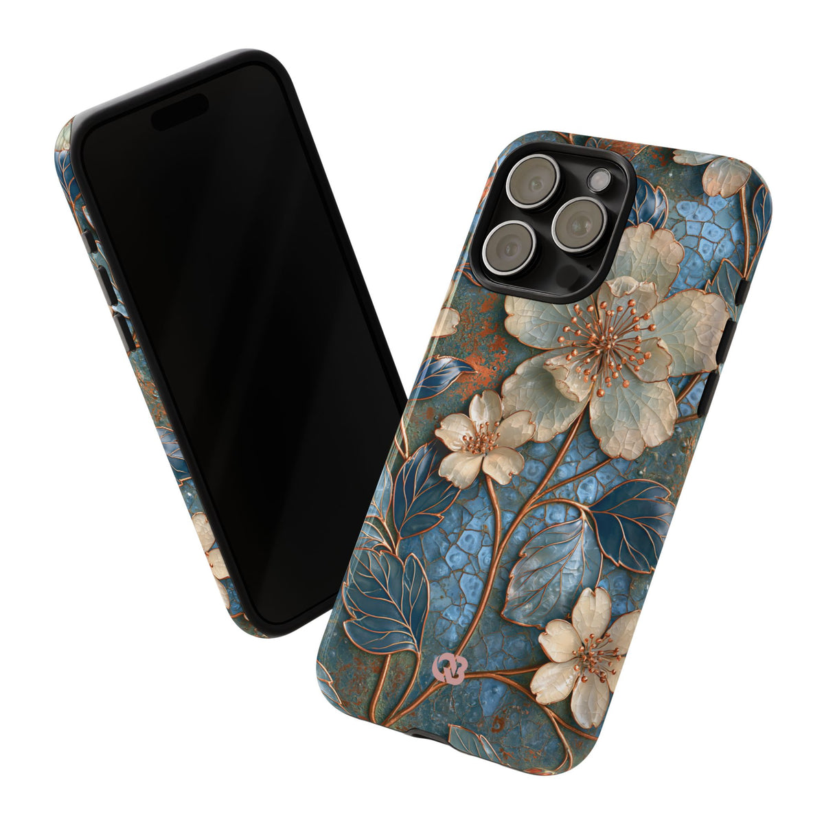 Gilded Blossom Reverie · Tough Phone Case for iPhone · Teal