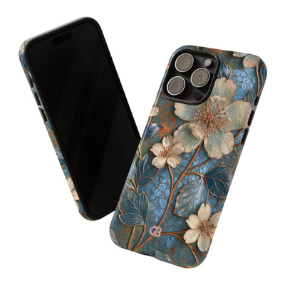 Gilded Blossom Reverie · Tough Phone Case for iPhone · Teal