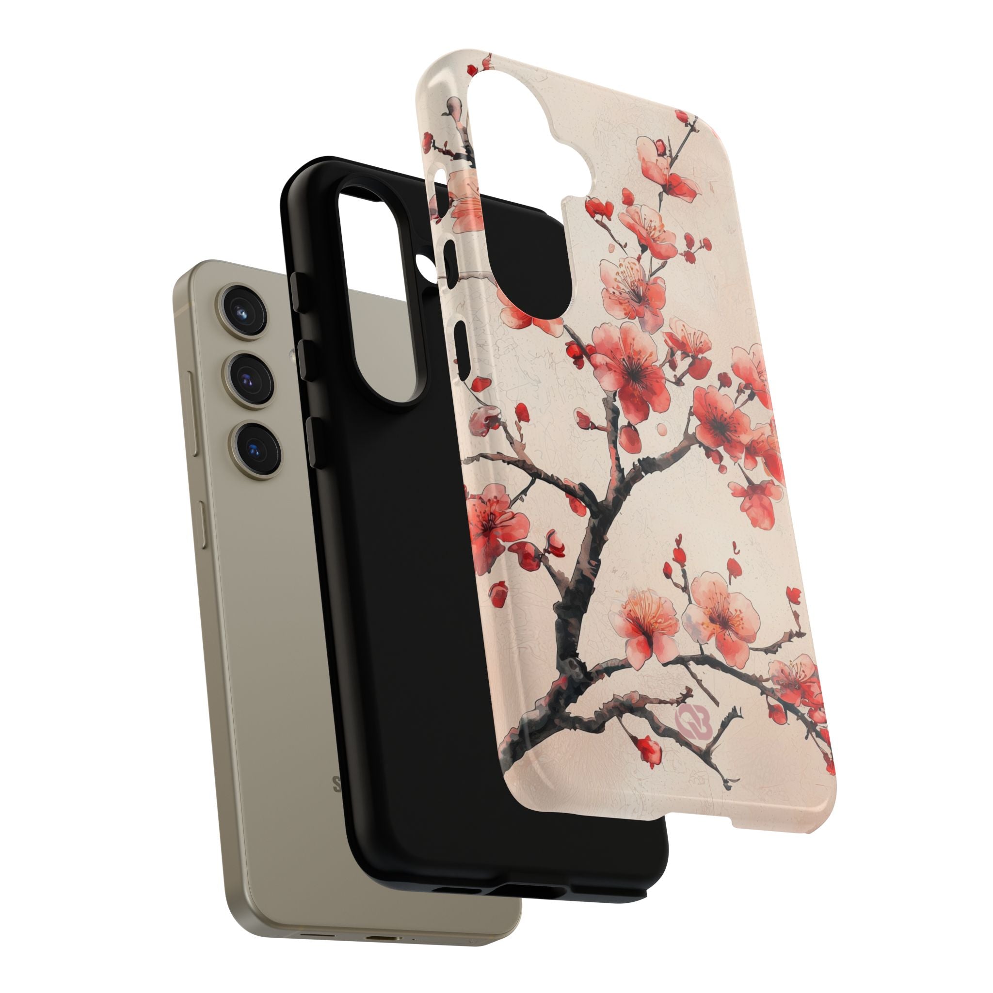 Crimson Silk Flora · Tough Phone Case for Samsung