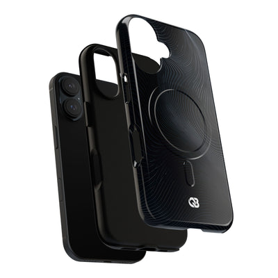 Black Tough 2.0 Magsafe Phone Case for iPhone - Obsidian Ridge Flux