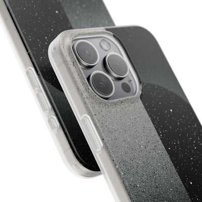 Black Lite Phone Case for iPhone - Lunar Static Orbit