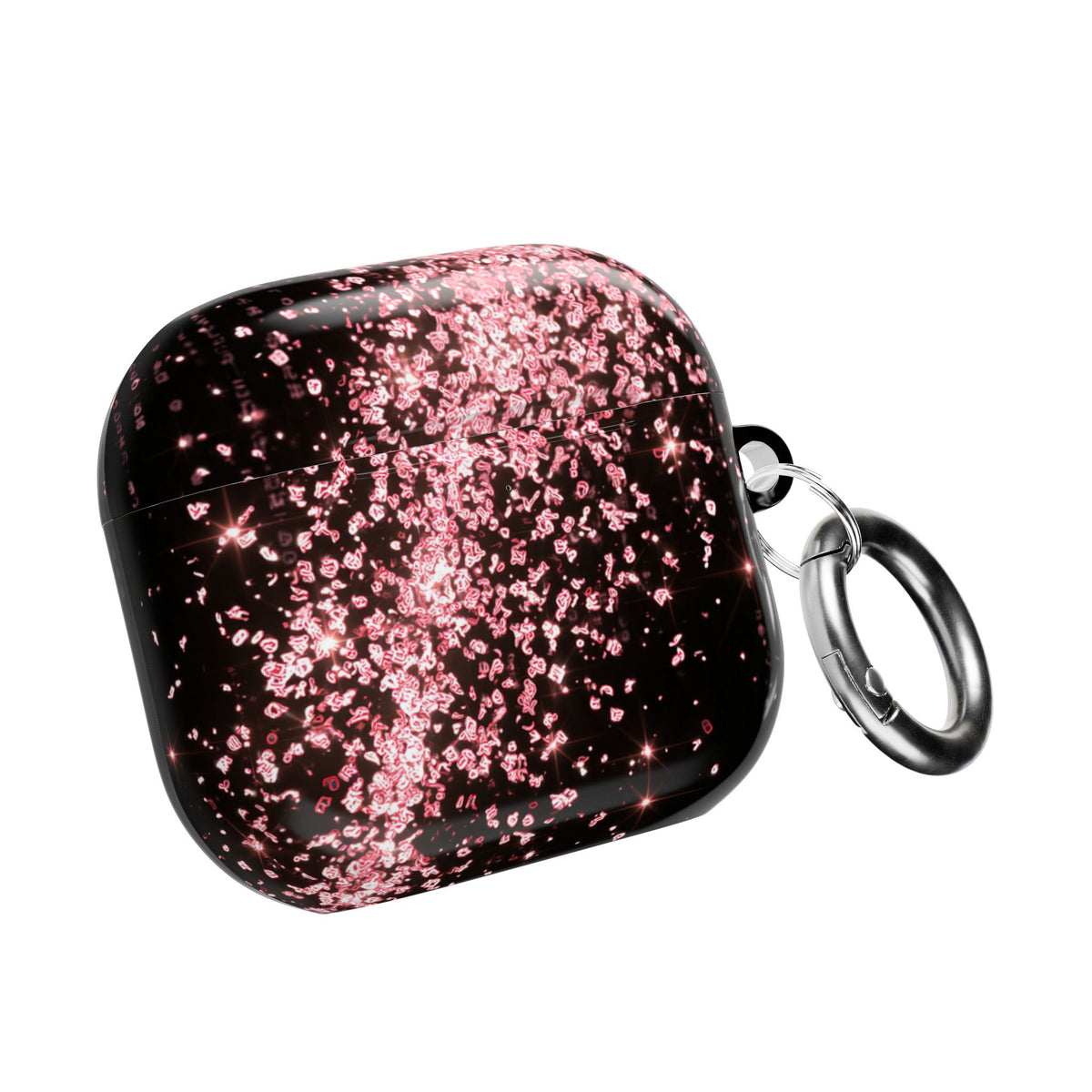 Rose Digital Cascade · Hard Case for AirPods & AirPods Pro · Pink