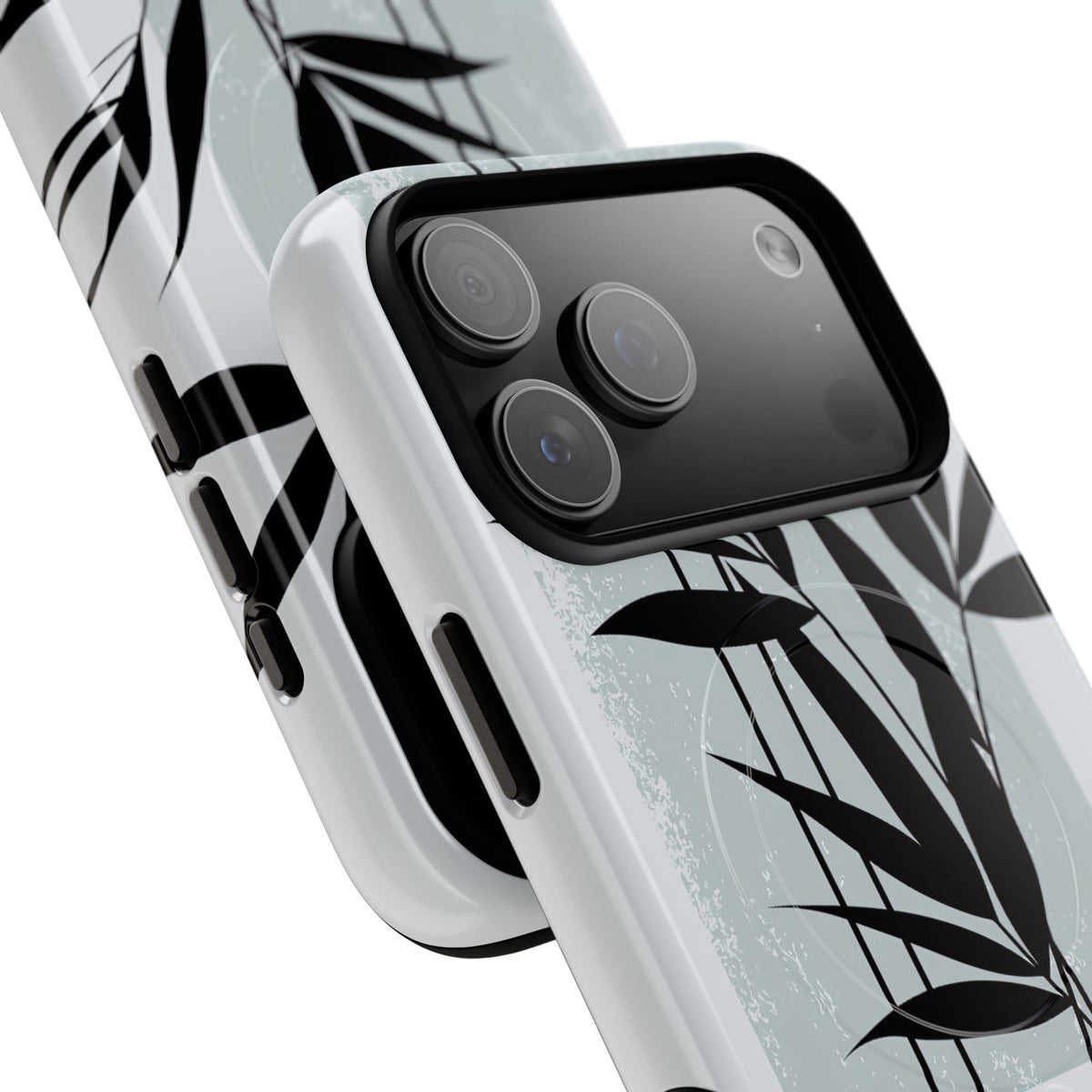 Zen Bamboo Silhouette · Tough 2.0 Magnetic Phone Case for iPhone · Green