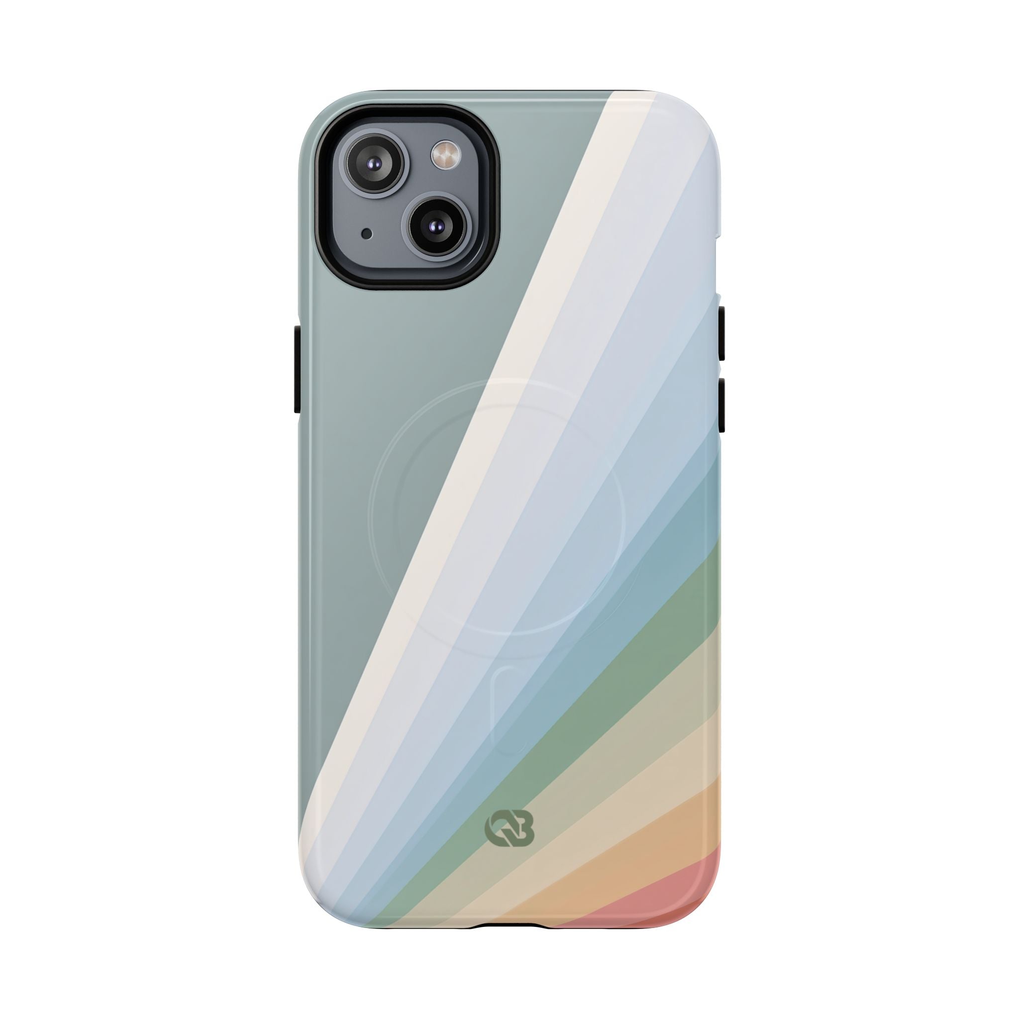 Green Tough 2.0 Magsafe Phone Case for iPhone - Sage Prism Beam