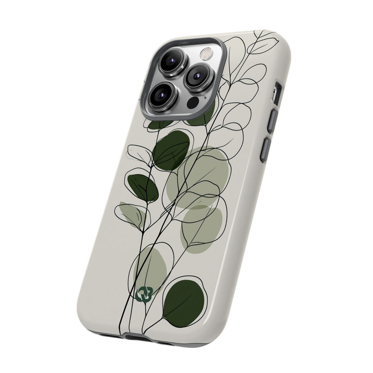 Eucalyptus Foliage Study · Tough Phone Case for iPhone · Green