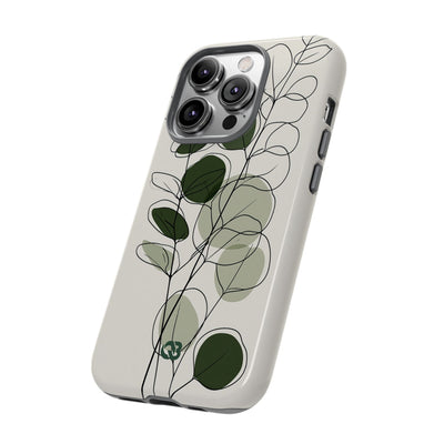 Eucalyptus Foliage Study · Tough Phone Case for iPhone · Green