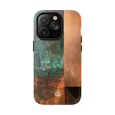 Teal Tough 2.0 Magsafe Phone Case for iPhone - Verdigris Copper Slab