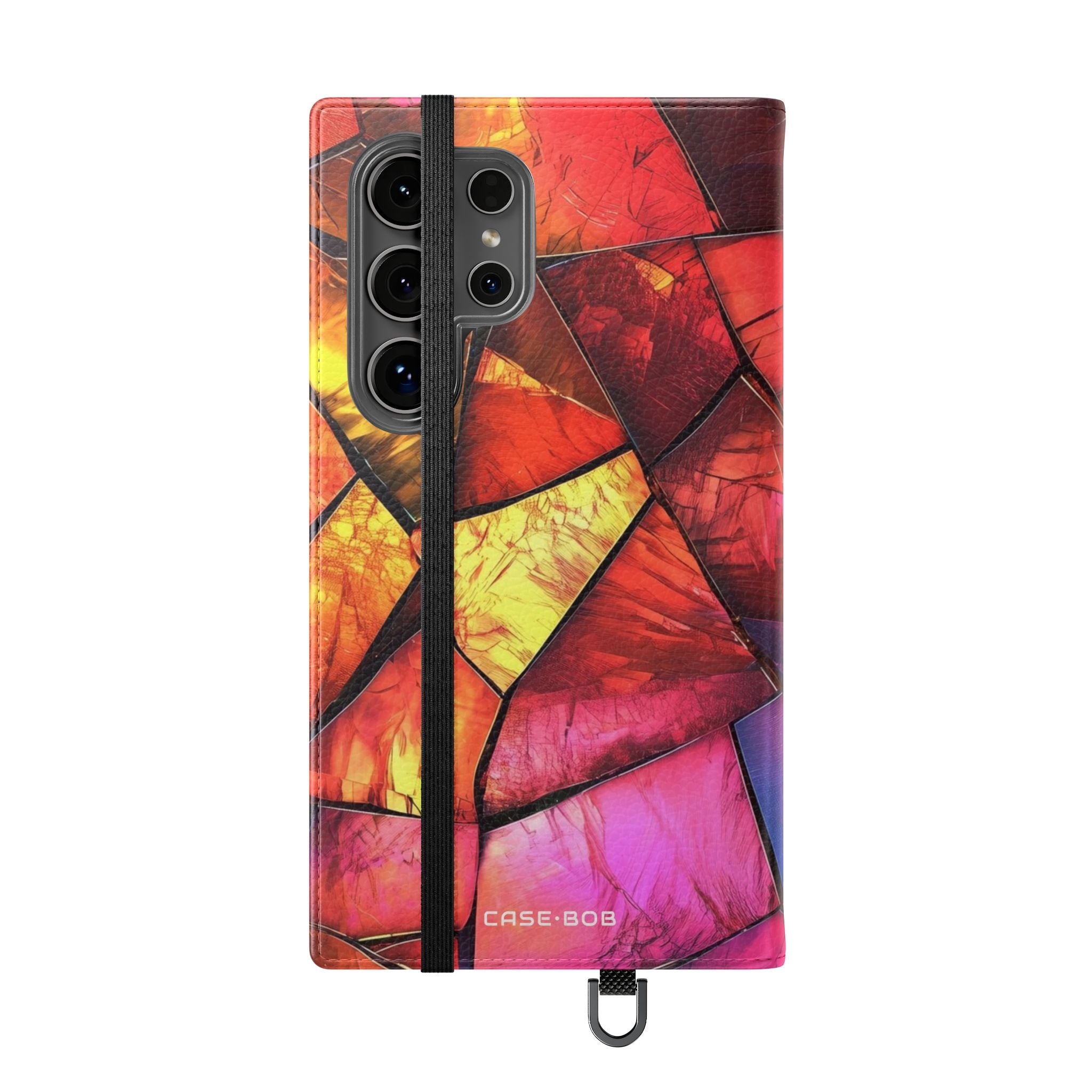 Crimson Shard Mosaic - Samsung S24 Ultra Case - Wallet