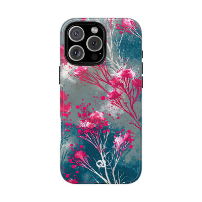 Cyber Blossom · Tough Phone Case for iPhone · Teal
