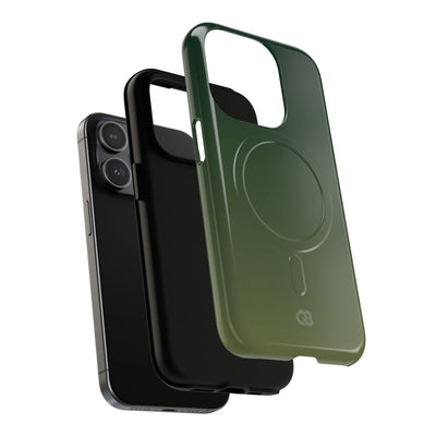 Green Tough 2.0 Magsafe Phone Case for iPhone - Shadow Moss Grain