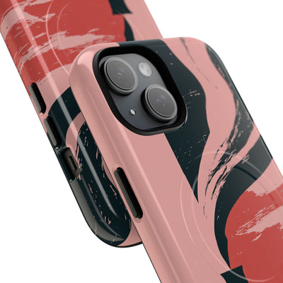 Pink Tough 2.0 Magsafe Phone Case for iPhone - Cinder Rose Plume