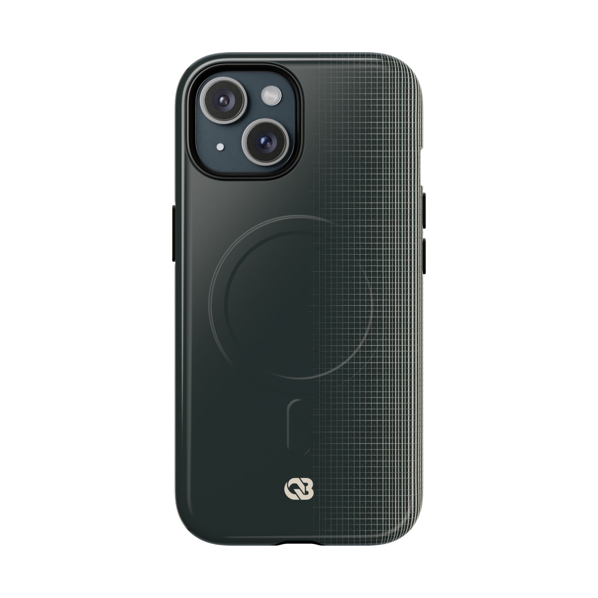 Grey Tough 2.0 Magsafe Phone Case for iPhone - Charcoal Tech Grid