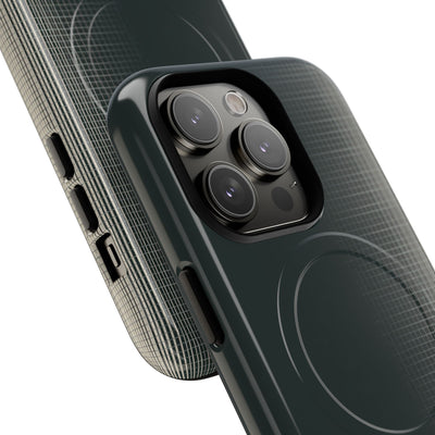 Grey Tough 2.0 Magsafe Phone Case for iPhone - Charcoal Tech Grid