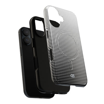 Black Tough 2.0 Magsafe Phone Case for iPhone - Obsidian Halftone Flux