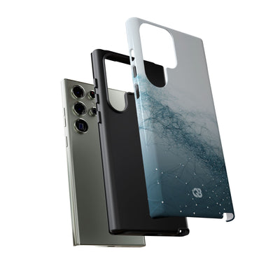 Teal Tough Phone Case for Samsung - Cyan Vector Lattice