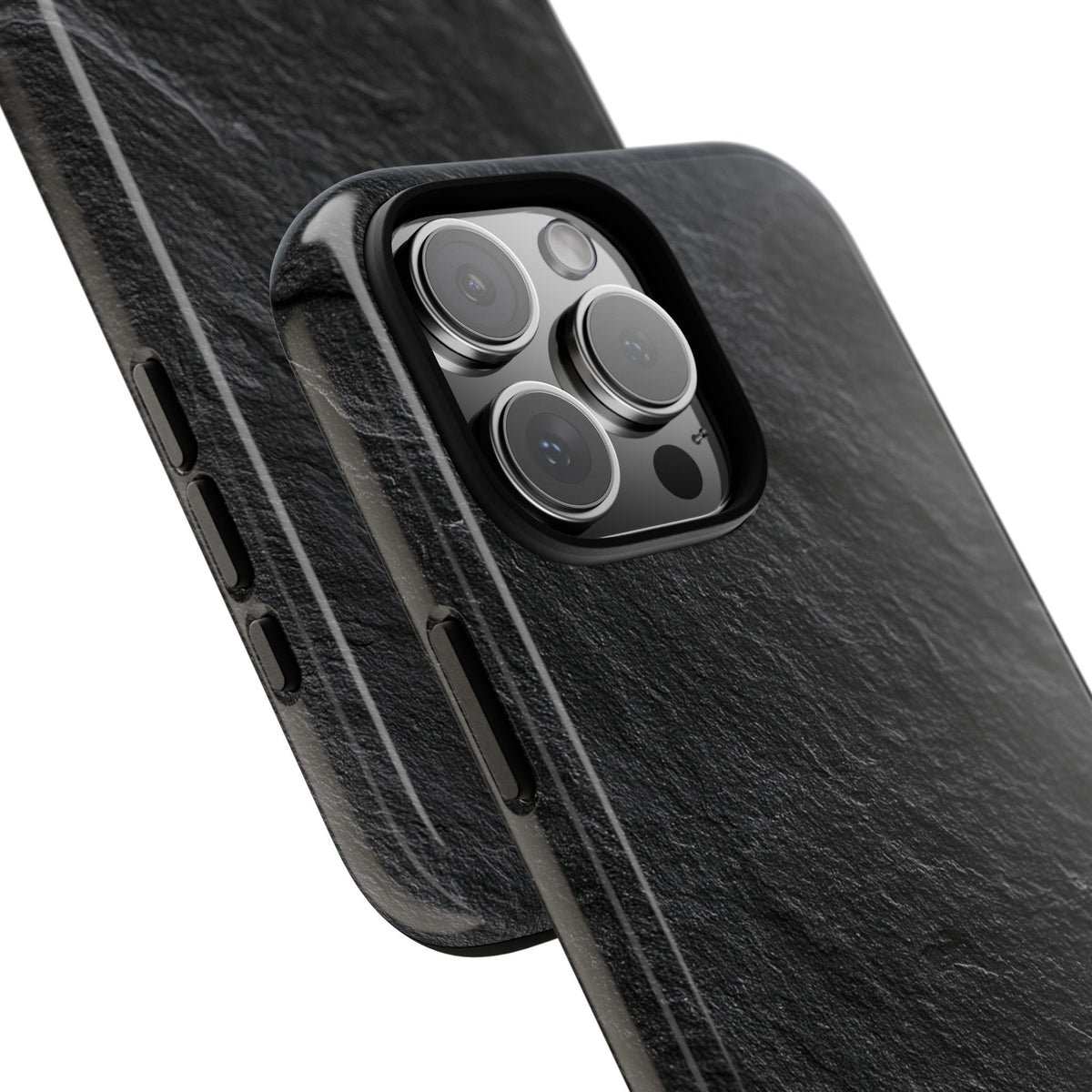 Obsidian Slate · Tough Phone Case for iPhone · Black