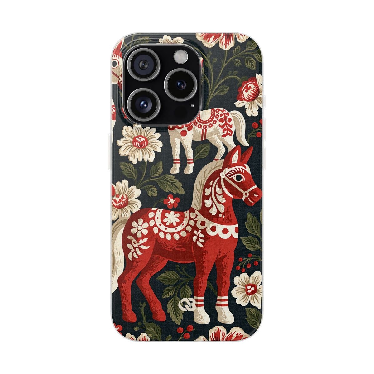 Nordic Dala Meadow · Lite Phone Case for iPhone ·  Red