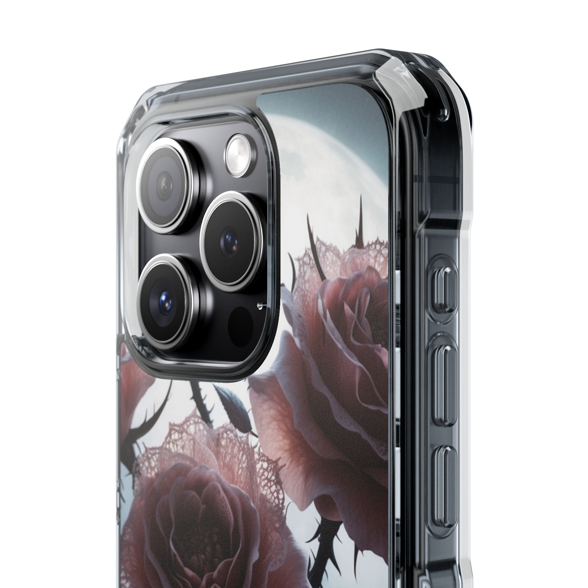 Luminous Rose Thorns iPhone 15 Pro Cover - Impact