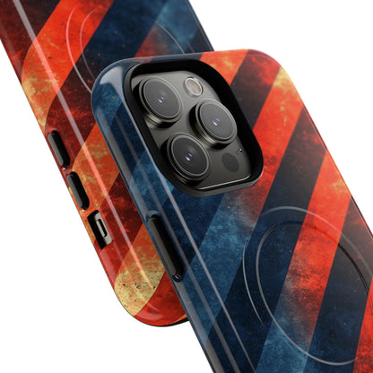Diagonaaliraitaiset liekit iPhone 14 Pro Max -kotelo - Tough+