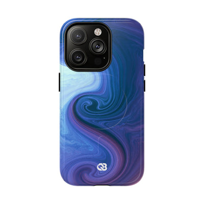 Azure Fluid Swirl · Tough 2.0 Magnetic Phone Case for iPhone · Blue