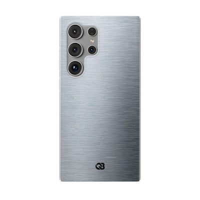 Silver Lite Phone Case for Samsung - Satin Chrome Grain
