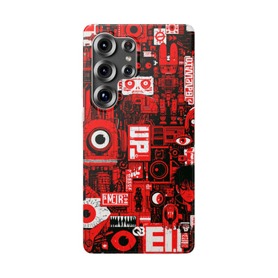 Neo Mecha Collage · Lite Phone Case for Samsung · Red