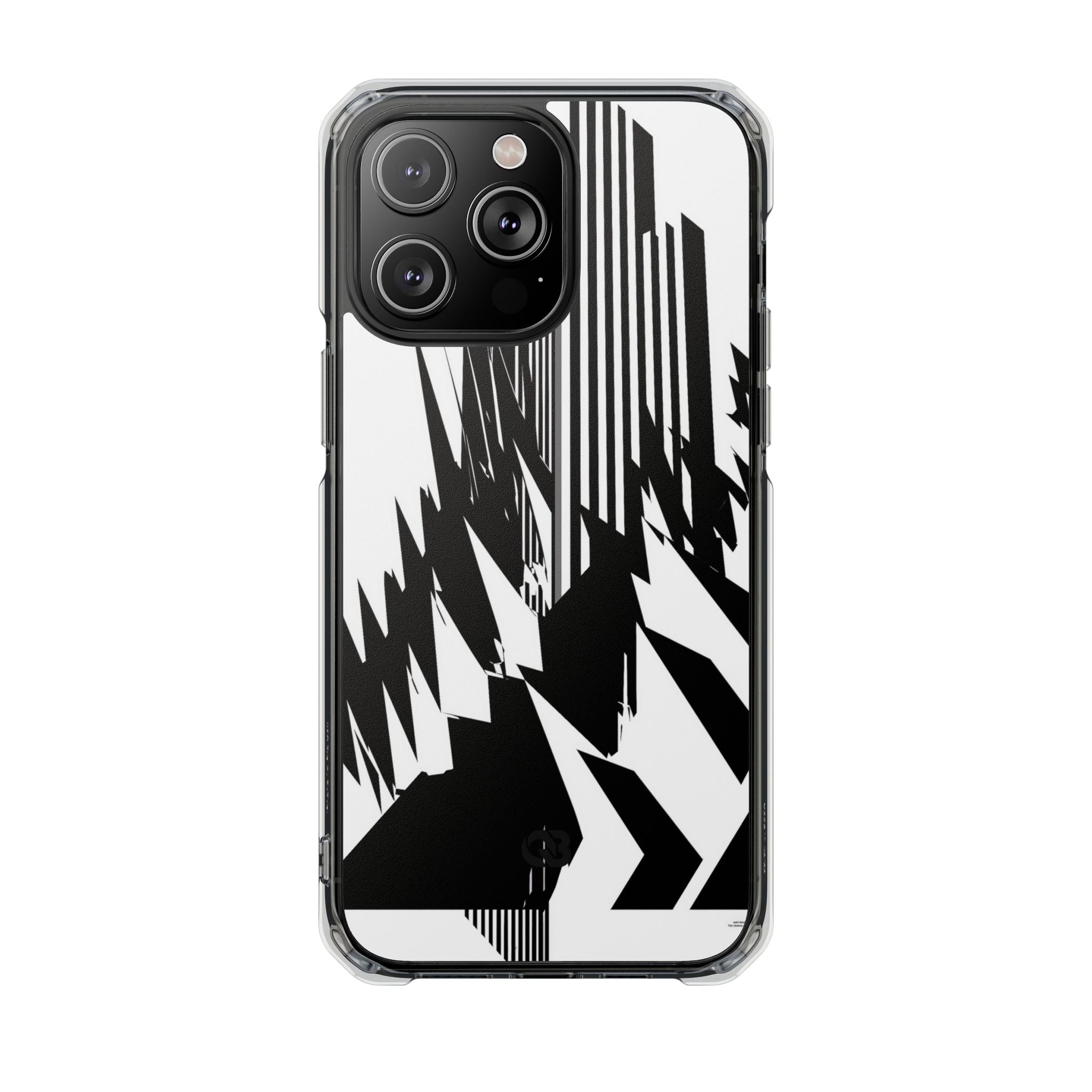 White Impact MagSafe Phone Case for iPhone - Shattered Vector Spire