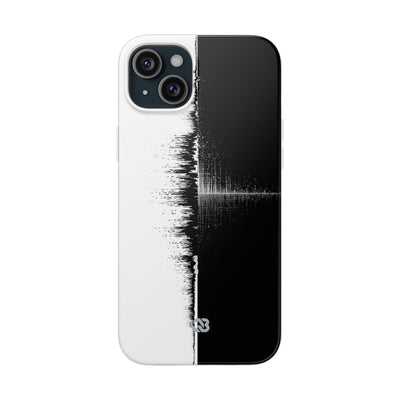Black Lite Phone Case for iPhone - Static Signal Split